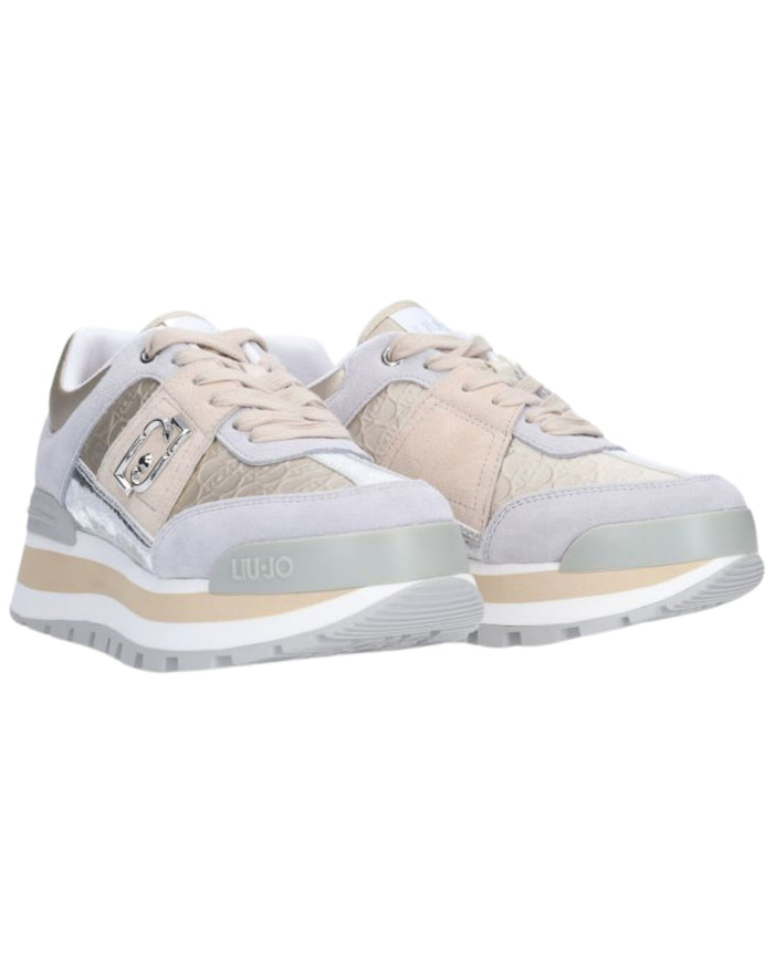 Liu Jo Sneakers Amazing 29 Misto Pelle Grigio 2