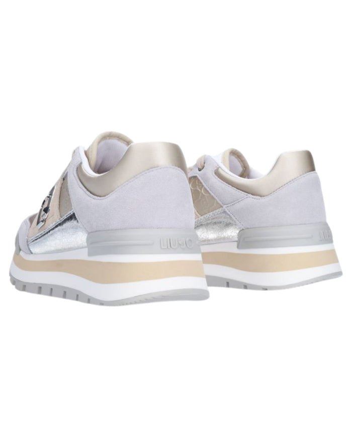 Liu Jo Sneakers Amazing 29 Misto Pelle Grigio 3