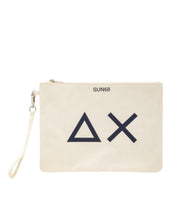 Sun68 Clutch Beach Borsetta Cotone Bianco