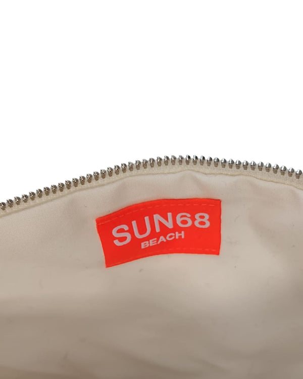 Sun68 Clutch Beach Borsetta Cotone Bianco-2