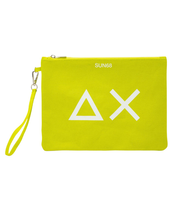 Sun68 Clutch Beach Borsetta Cotone Giallo