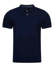 Superdry Polo Vintage Logo Cotone Biologico Blu