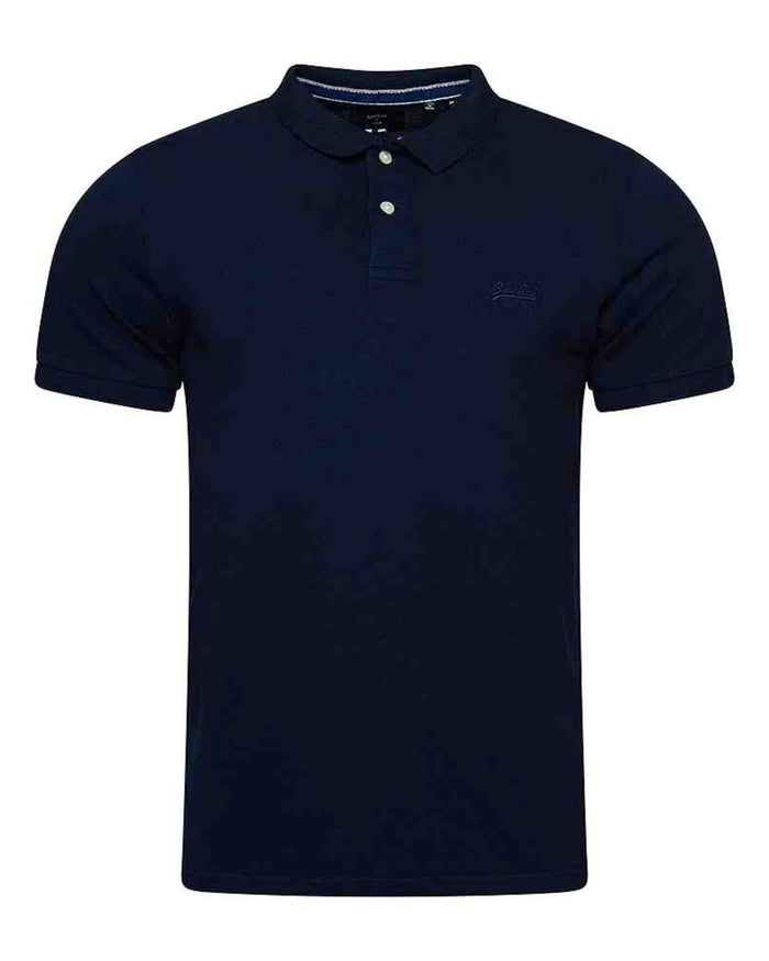 Superdry Polo Vintage Logo Organic Cotton Blue 1