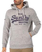 Superdry Felpa Soda Pop Graphic Vintage Logo Cotone Grigio