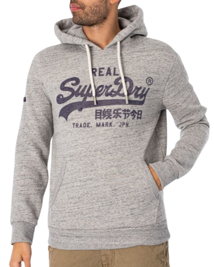 Superdry Sweatshirt Soda Pop Graphic Vintage Logo Cotton Grey 3