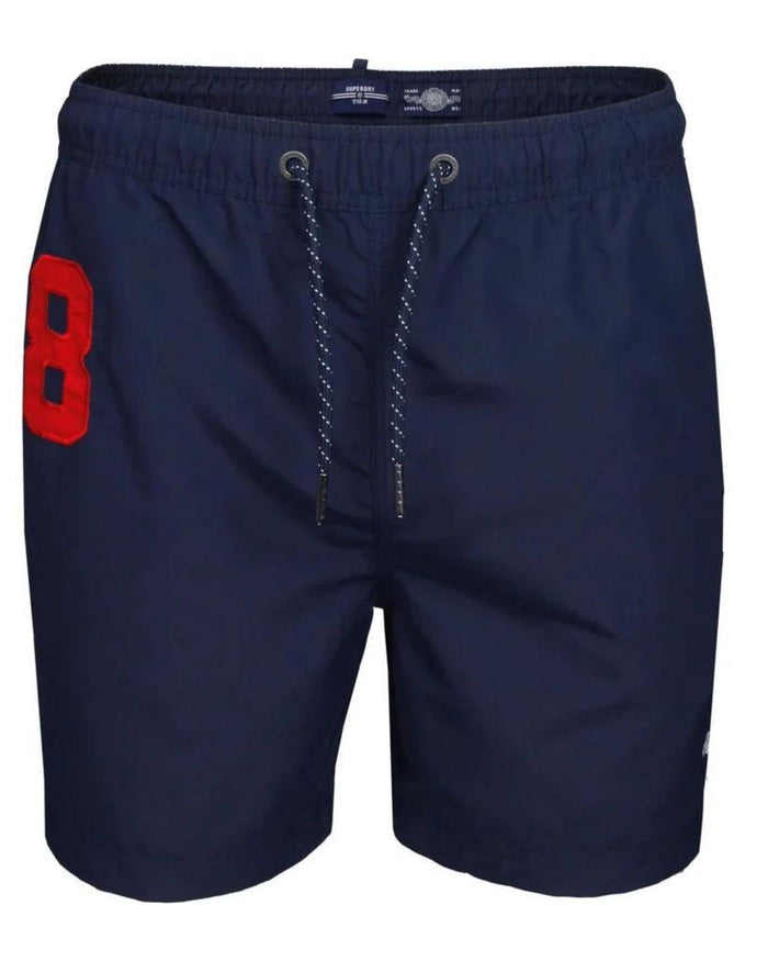 Superdry Costume da Bagno Logo Blu 1