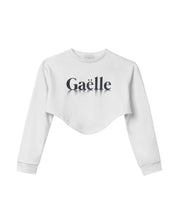 Gaelle Felpa Cotone Logo Bianco Made in Italy