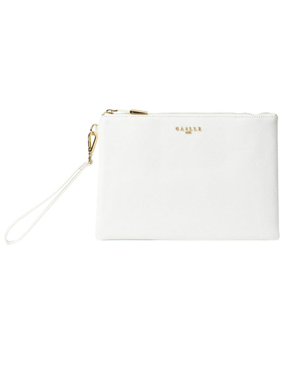 Gaelle Pochette Regular in Ecopelle Bianco