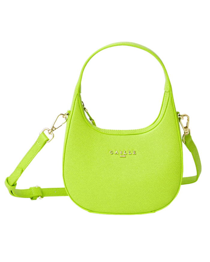 Gaelle Spalla Lettering Metallo Verde Donna 1