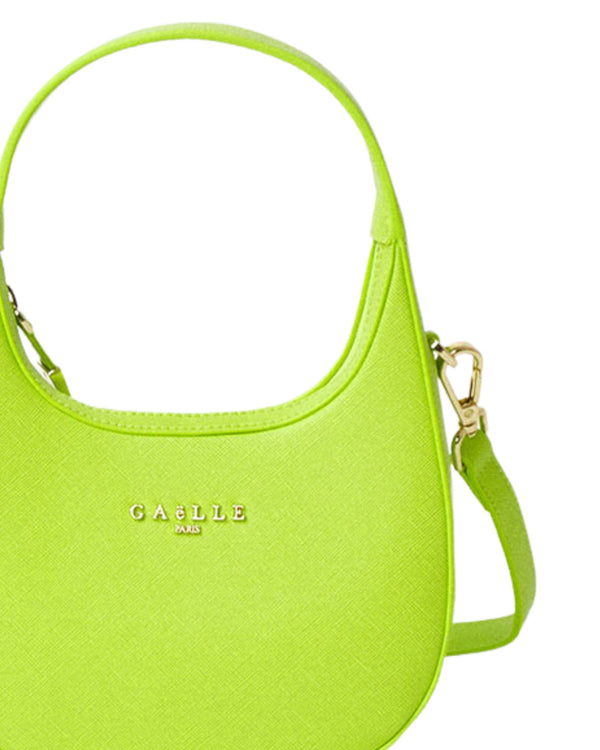 Gaelle Spalla Lettering Metallo Verde Donna-2