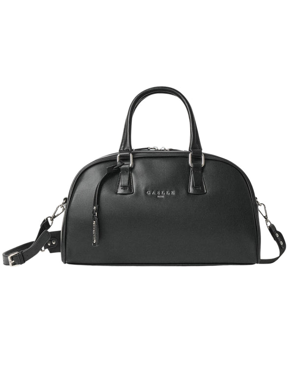 Gaelle Duffle Maxi in Black Eco-Leather