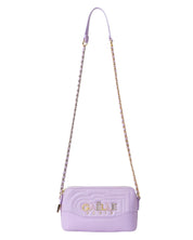 Gaelle Borsa a Tracolla 19x10x4 cm Lilla con Logo in Metallo Donna