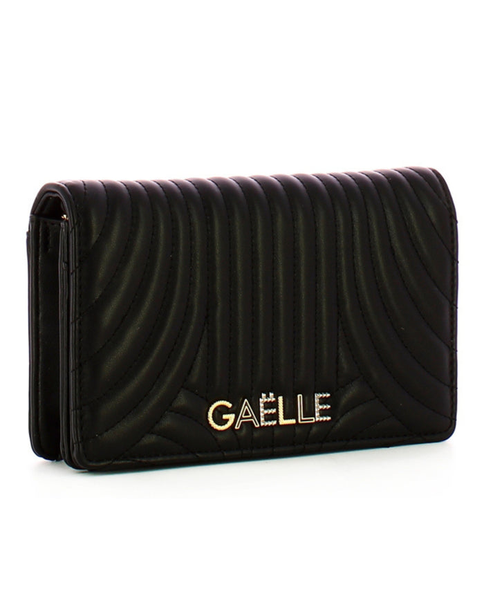 Gaelle Matelasse Mini Logo Nero Donna 3