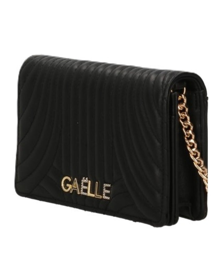 Gaelle Matelasse Mini Logo Nero Donna 5