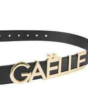 Gaelle Paris Fibbia Lettere Oro Nera Nero Donna