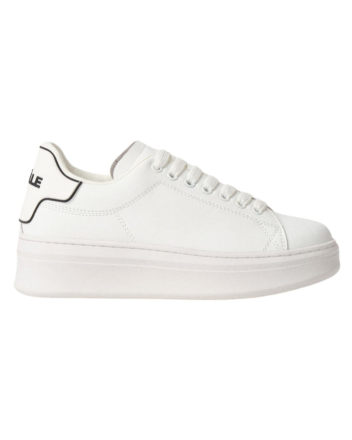 Gaelle Sneakers Addict Pelle Bianco 1