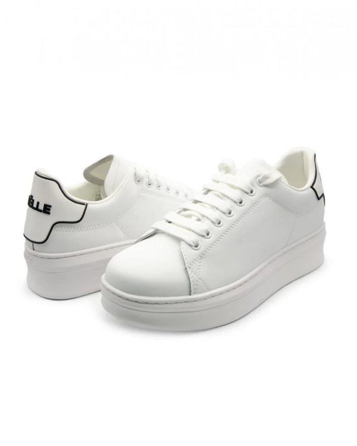 Gaelle Sneakers Addict Pelle Bianco 2