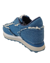 Gaelle Running In Tessuto Denim Con Logo Blu Donna