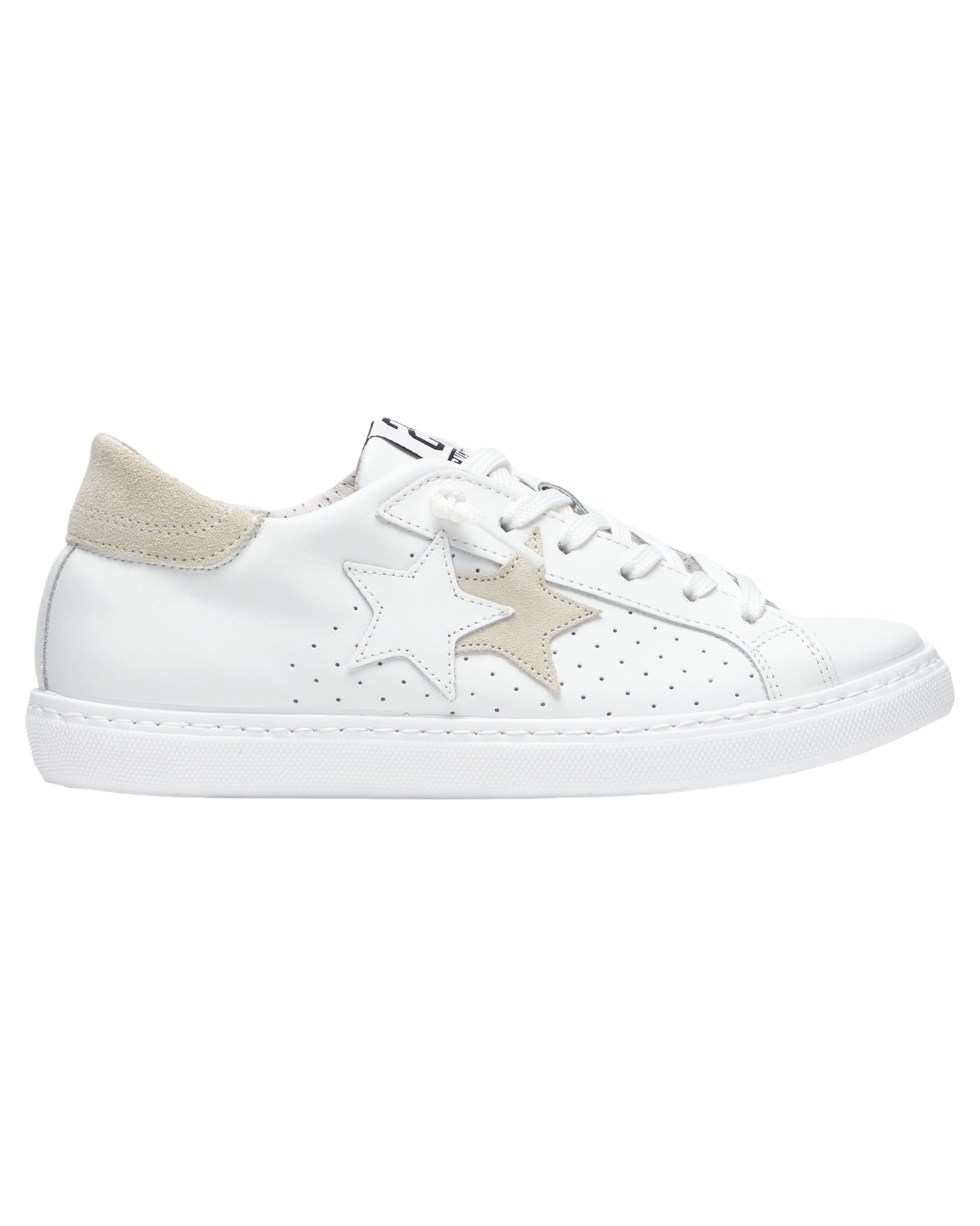2star scarpe sneakers Made In Italy Artigianale Pelle 100% Bianco Donna