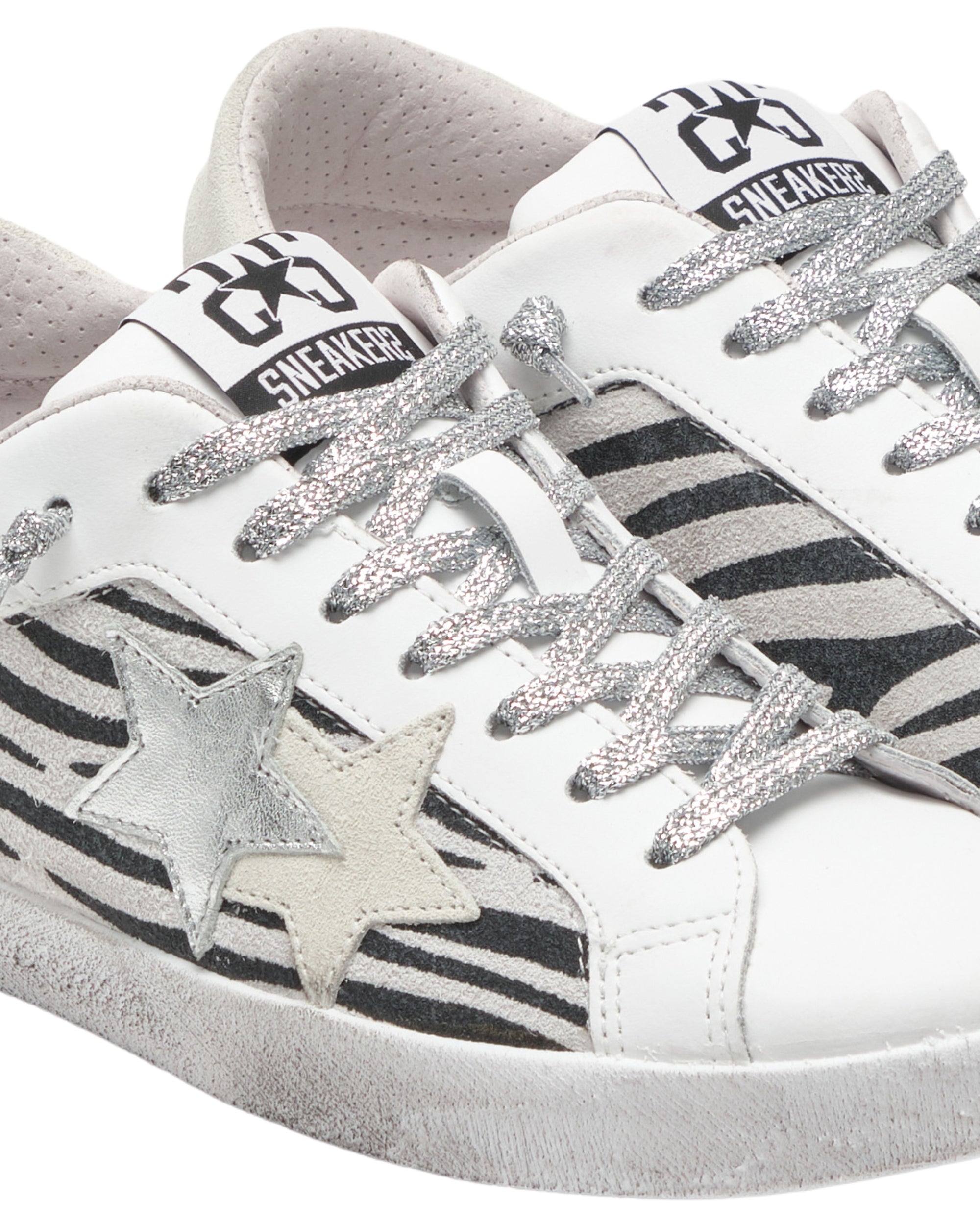 2star Made In Italy Artigianale Pelle 100% Bianco Donna