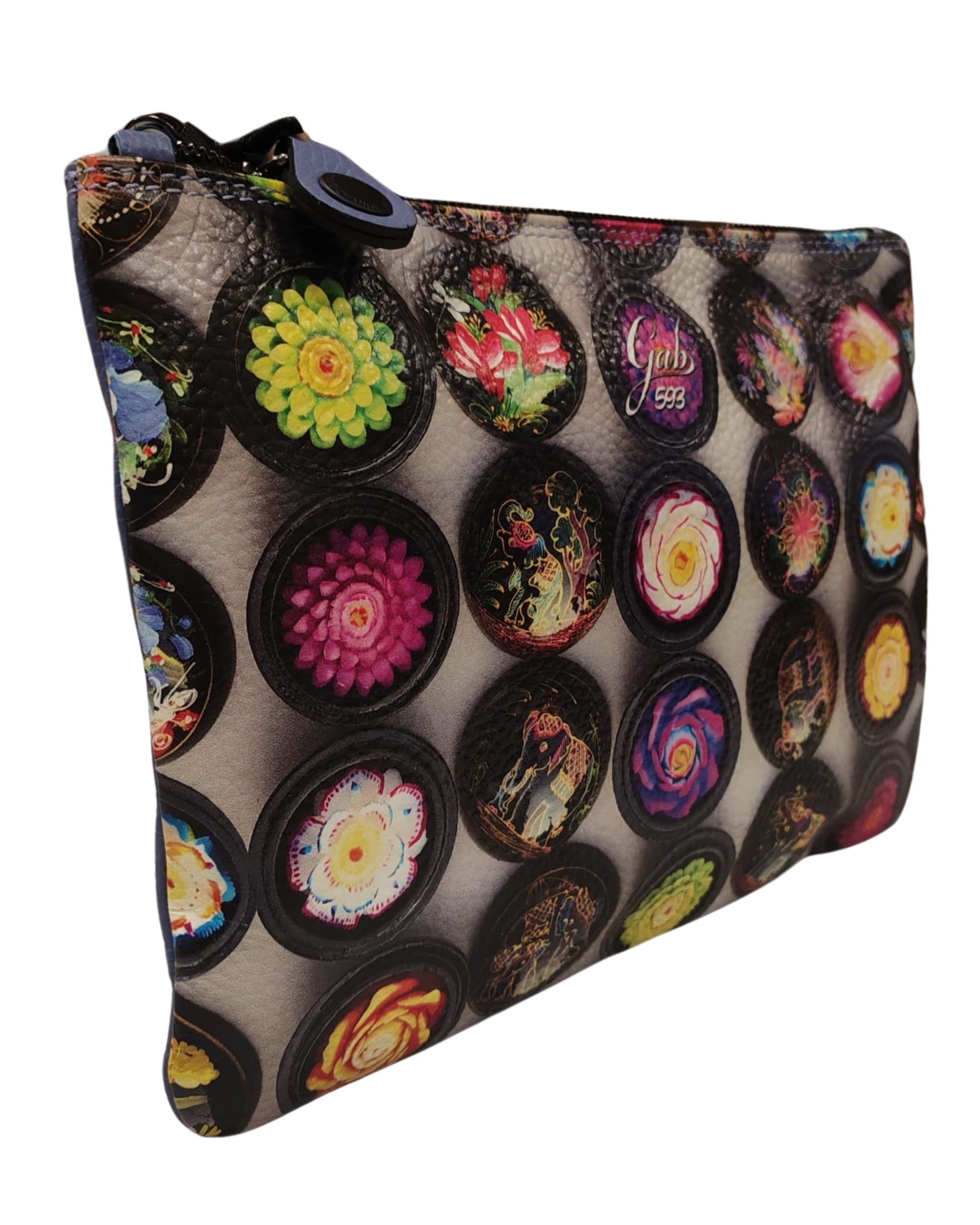 Gabs Borsa Pochette con Tracolla Beyonce Stampa su Pelle Multicolore Lilla Donna