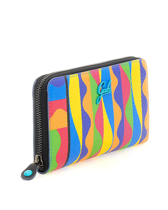 Gabs Zip Porta Carte Monete 19x11x2 Cm Multicolore Donna 4