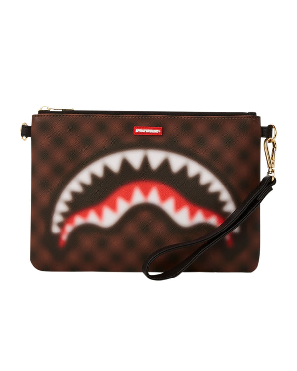 Sprayground Clutch Polso Marrone Unisex