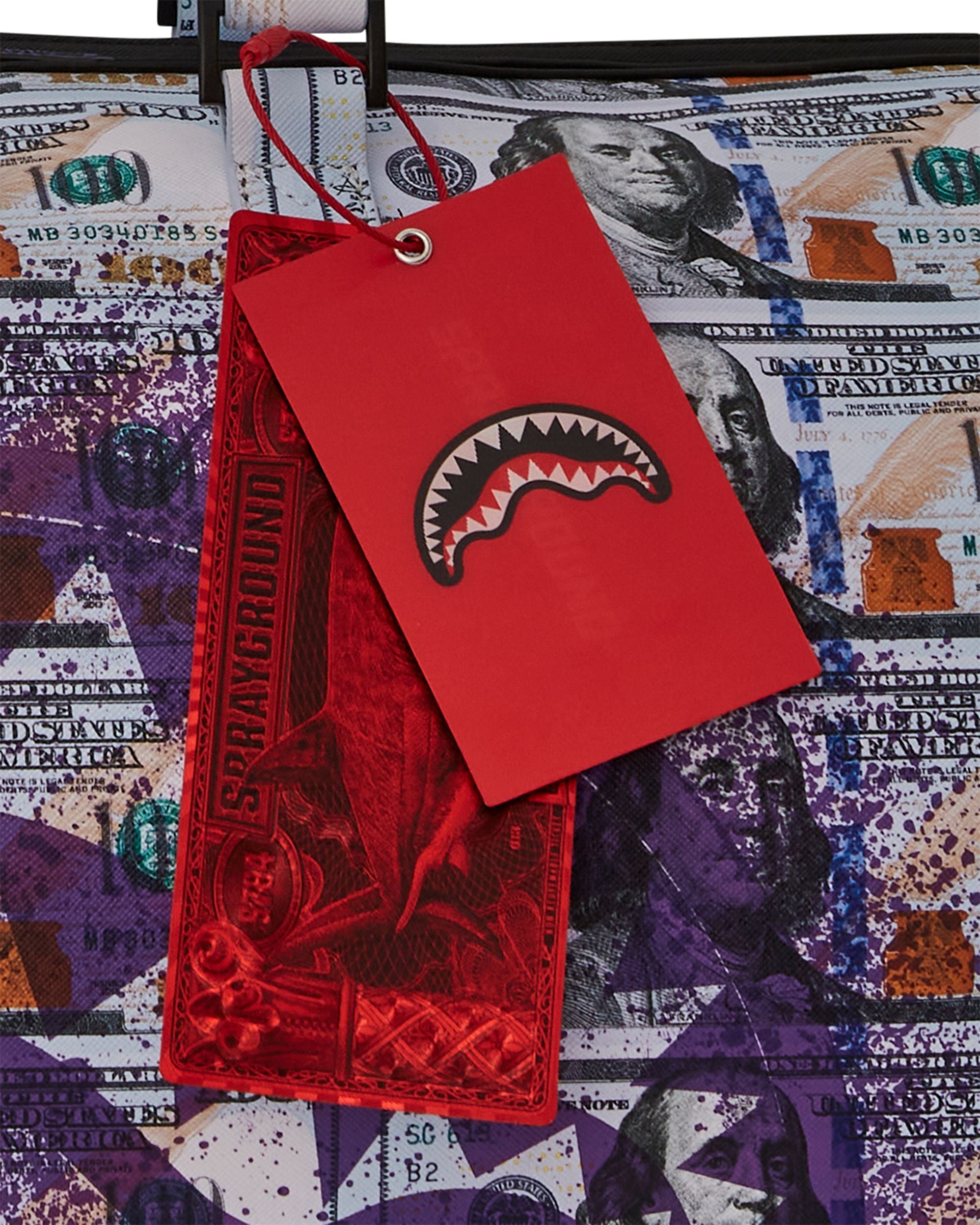 Sprayground Duffle Borsa Palestra Viaggio Bianco Viola Unisex