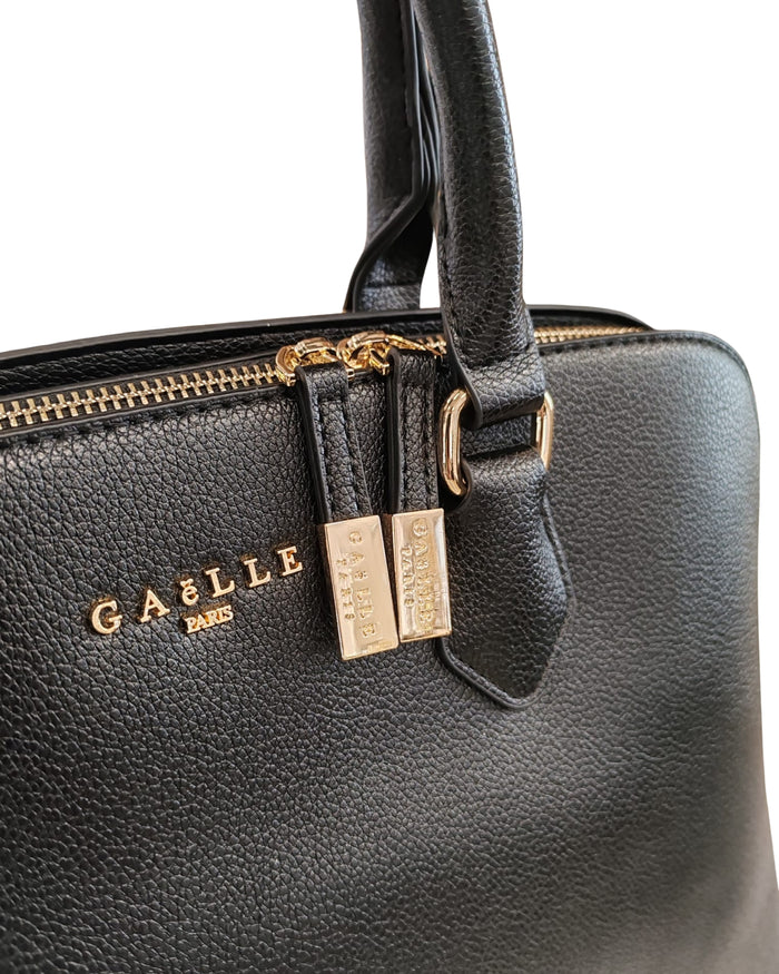 Gaelle Maxi Shoulder Strap Con Logo In Metallo Nero Donna 3