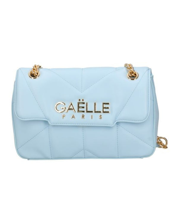 Gaelle Reg Shoulder Strap Con Matelasse' E Logo In Metallo Azzurro Donna-2