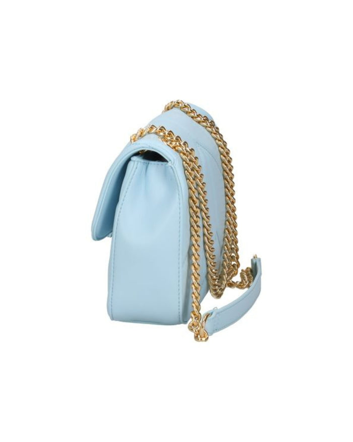 Gaelle Reg Shoulder Strap Con Matelasse' E Logo In Metallo Azzurro Donna 3