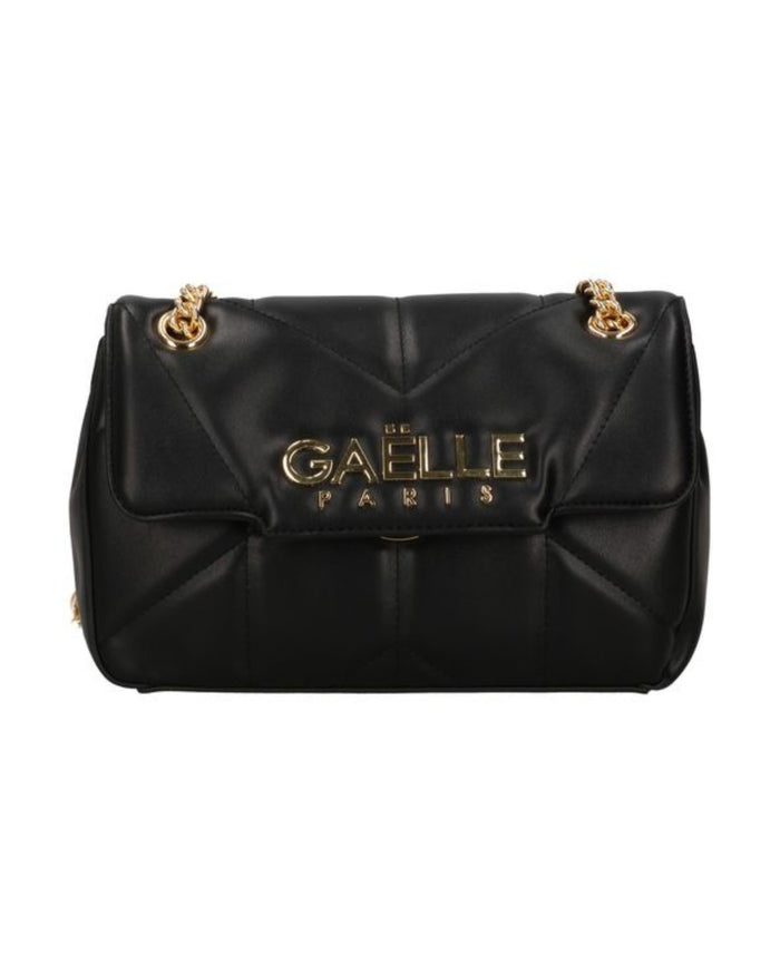 Gaelle Reg Shoulder Strap Con Matelasse' E Logo In Metallo Nero Donna 2