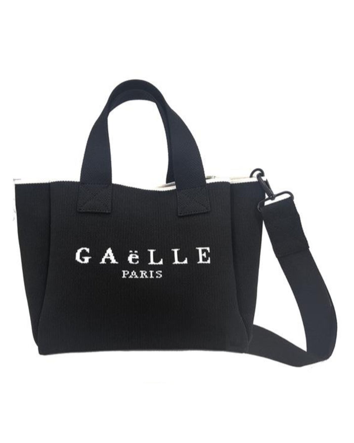 Gaelle Shopper Con Logo Ricamato Nero Donna 1