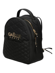 Gaelle Zaino donna zainetto REGULAR BACK PACK METAL LOGO nero