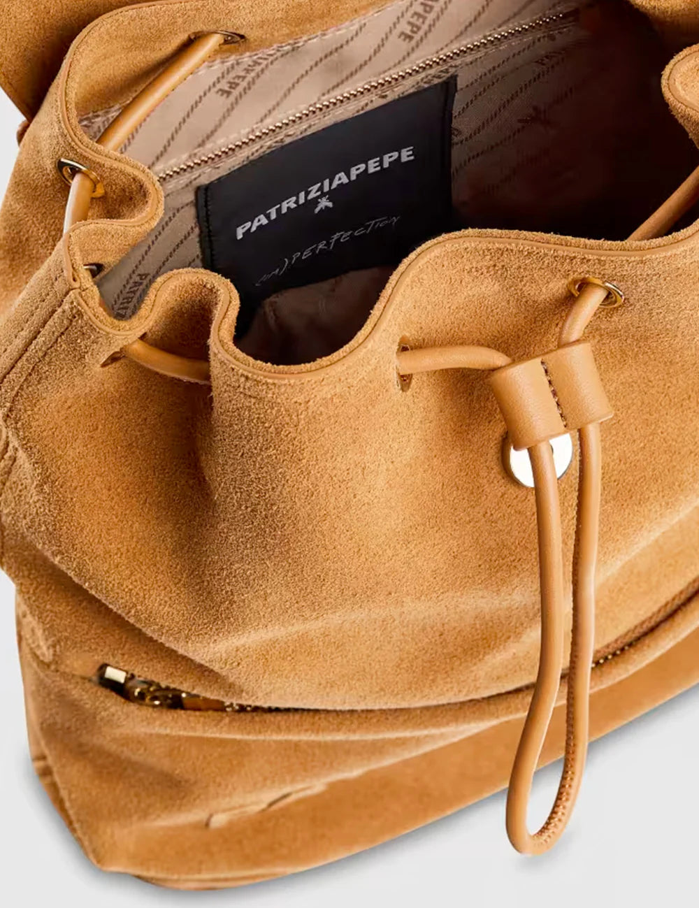 Patrizia Pepe Zainetto Borsa in Pelle Marrone Natural Donna 8B0264