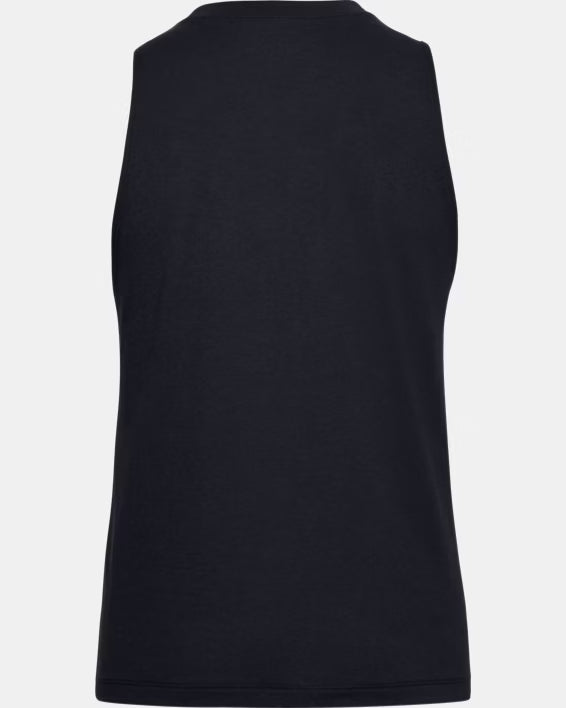 Under Armour Canotta Sportiva Donna Tank Top Elasticizzato Allenamento UA Tech Nero