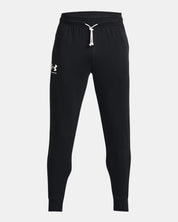 Under Armour Pantaloni Jogger Allenamento Terry Rival Misto Cotone Nero Uomo
