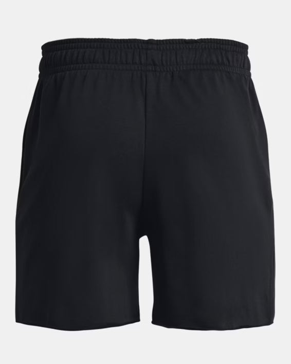 Under Armour Shorts da Allenamento UA Rival Terry 6 inches Misto Cotone Nero Uomo