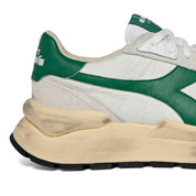 Diadora Heritage Sneaker Uomo Mercury Elite Sprint SW Tomaia in Pelle Bianco Verde