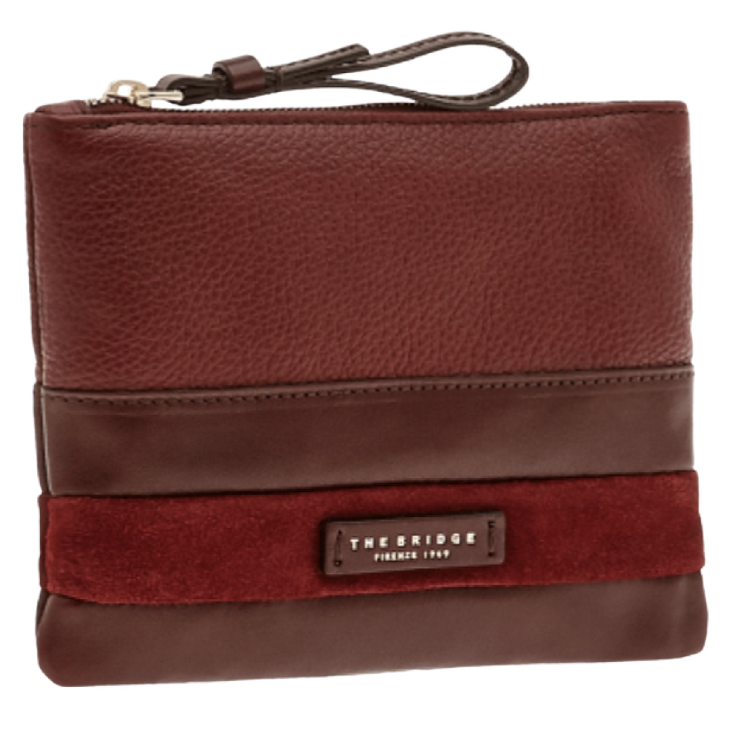 The Bridge Necessaire Ognissanti Pelle bovina Pochette necessaire 21x16x1 cm bordeaux