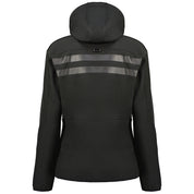 Geographical Norway Hooded Full Zip Windproof Softshell Outdoor Jacket Black Women