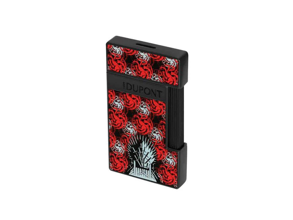 S.t.dupont accendino gas Slimmy limited edition Got Game of Thrones Targaryen Nero 028112