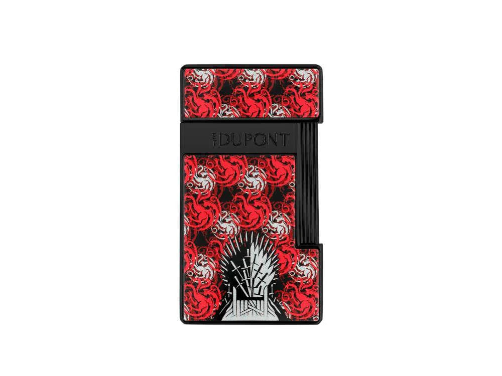 S.t.dupont accendino gas Slimmy limited edition Got Game of Thrones Targaryen Nero 028112