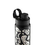 Satch Set Zaino + sacca + borraccia + astuccio pack 30 litri Blurry Faces Nero e grigio LIMITED