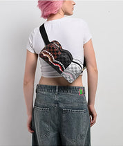 Sprayground marsupio Crossbody cintura Uomo Donna shark check bandolero 2