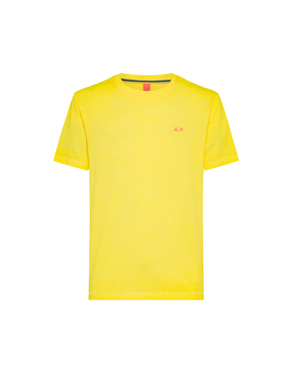 Sun68 T-shirt Special Dyed Cotone Giallo