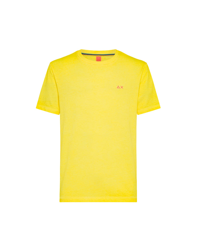 Sun68 T-shirt Special Dyed Cotone Giallo 1