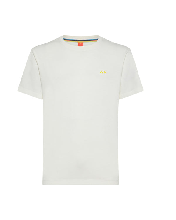 Sun68 T-shirt Special Dyed Cotone Bianco