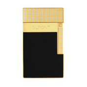 S.t. Dupont accendino da tavola laccato oro nero T20100 115x65x24 mm