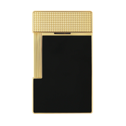 S.t. Dupont accendino da tavola laccato oro nero T20100 115x65x24 mm